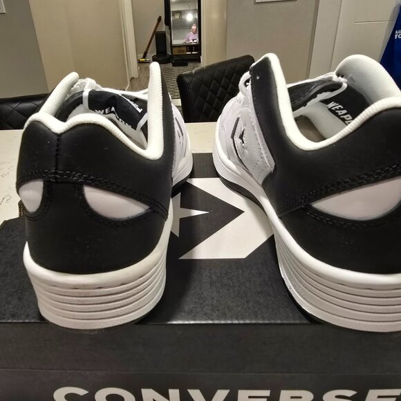 NEW Converse Weapon Low Vintage White Black Sneakers A10203C MENS 10 - Picture 5 of 9
